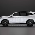 White Modern SUV With Sleek Exterior Design And Black Alloy Wheels