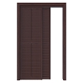 Retro shutter sliding door 3d model