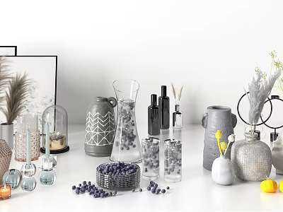 Modern Ornament Combination Decorations Ornament Combination 3d model