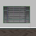 modern window aluminum alloy window sliding window 3d model