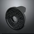 Fashion Apparel Decorative Metallic Circular Diamond Studded Accessory with Shiny Design