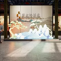 Ancient Architecture Themed Exhibition Hall Featuring Historical Evolution Display And Traditional Landscape Art