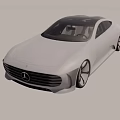 White Modern Car Sleek Coupe Design in Minimalist Spacious Interior with Black Alloy Wheels