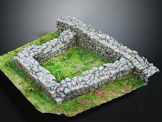 Stone Wall Stone Enclosure Rock Stone Appreciation Stone Strange Stone Ore Realistic 3d model