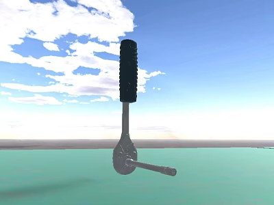 High Quality Metal Hardware Tool With Threaded Shank And Solid Handle 3d model