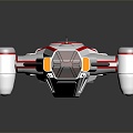 Modern Aircraft Space Plane Space Vehicle Science Fiction Plane 3d model