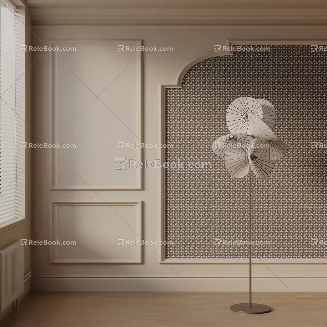 Modern floor lamp 3d model