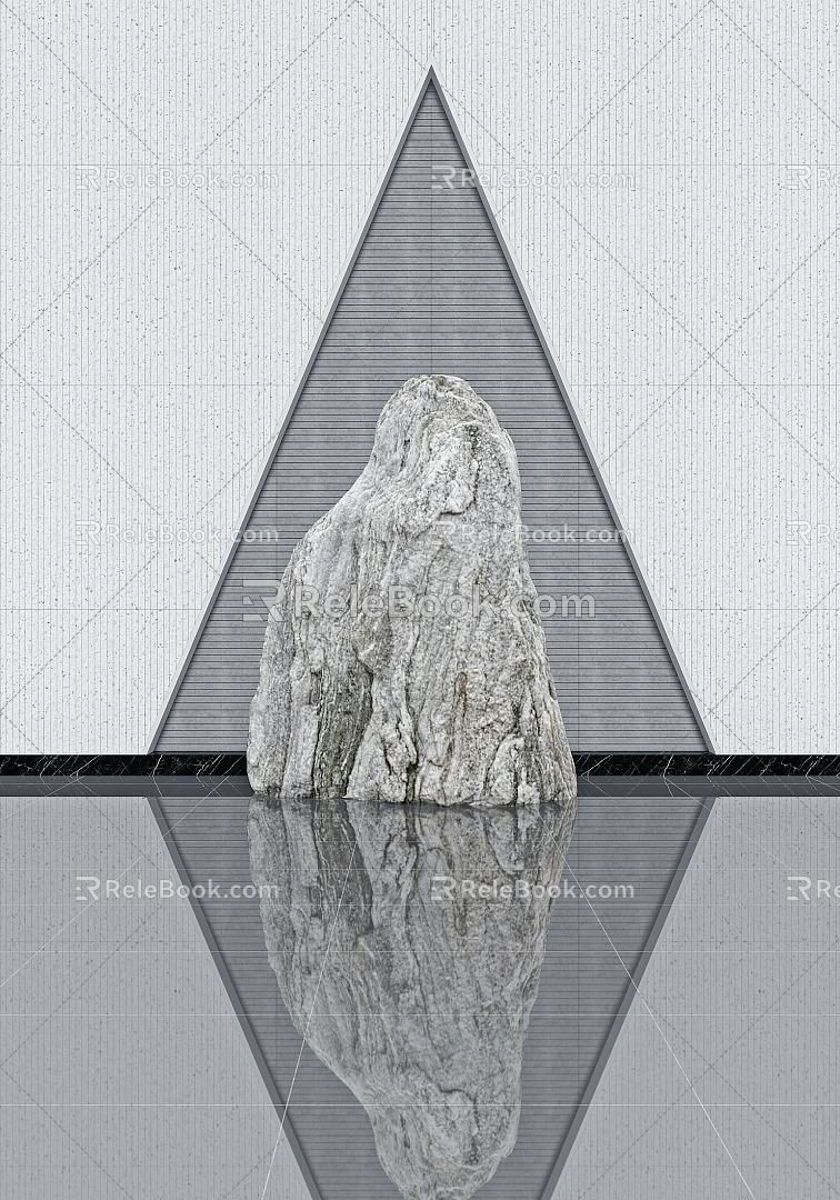 Modern Stone Decorative Ornaments Stone Ornaments 3d model