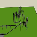 Outdoor Playground Equipment With Spiral Twisted Track And Metal Support Frames