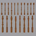 Decorative Wooden Balusters Showcasing Various Ornate Designs And Styles For Railings