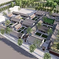 Chinese Courtyard Architecture 3d model