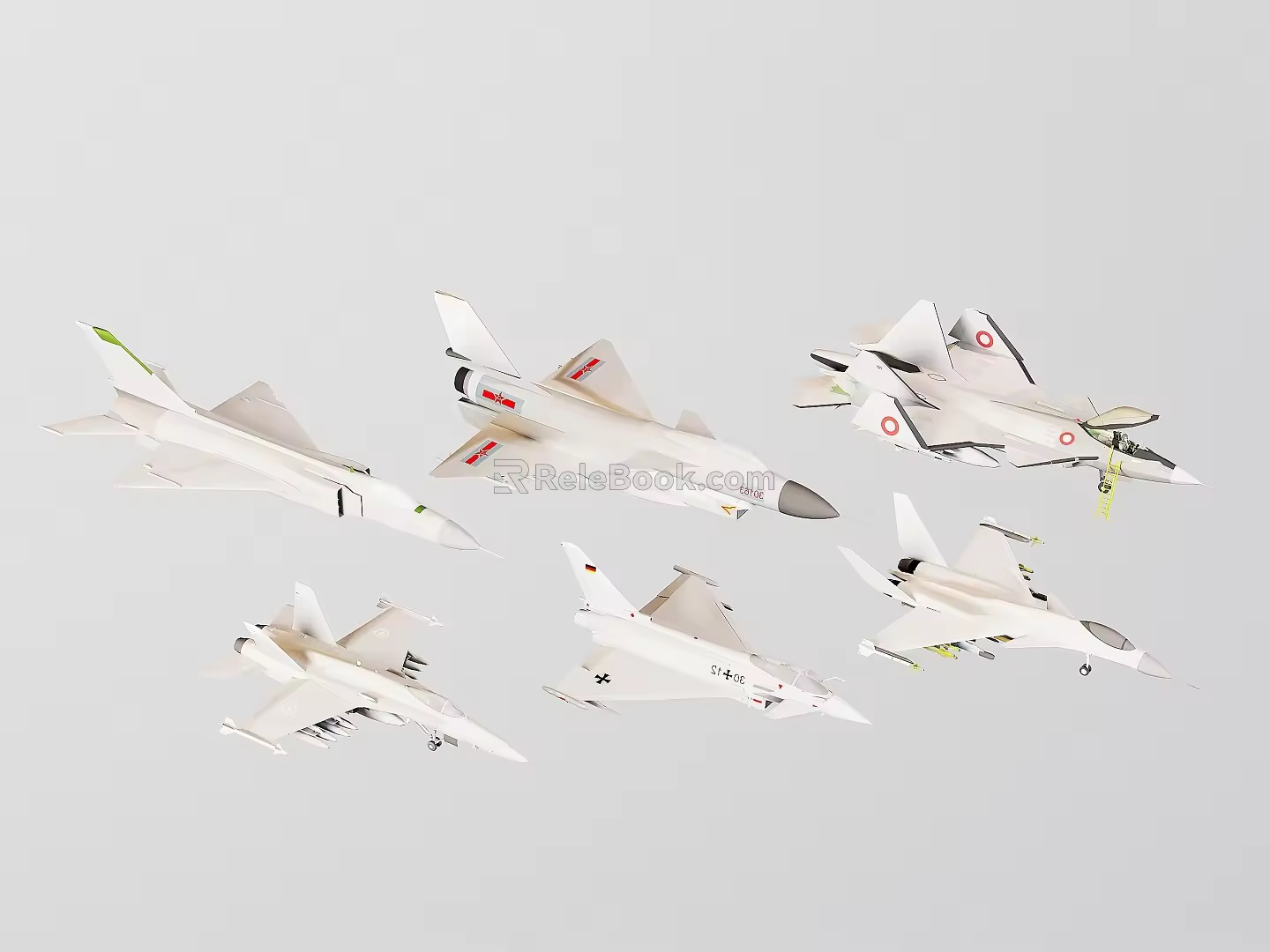 Modern means of transport Space shuttle Fighter helicopter 3d model