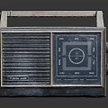 Vintage Radio Retro Electronic Appliance With Wooden Handle Dial And Knobs