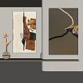 abstract decorative painting 3d model