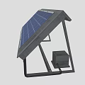 Industrial Solar Panel Mounting System With Sturdy Metal Frame And Durable Structure 3d model