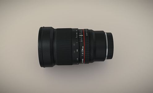 modern lens camera lens 3d model