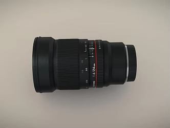 modern lens camera lens 3d model