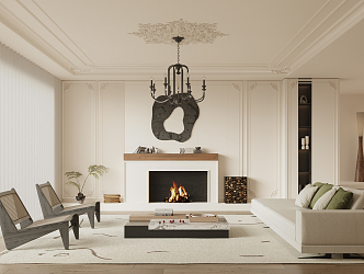 French Living Room 3d model