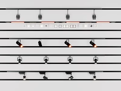 Modern LED Downlights and Spotlights with Various Design Options for Ceiling 3d model