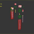 Other Industrial Mechanical Components With Pink Black Parts And Metal Fasteners