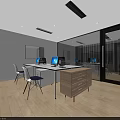 Modern Bright Office Reception Area With Colorful Furniture And Artistic Patterned Ceiling Design