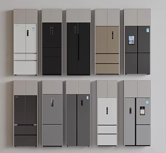 Modern refrigerator single door refrigerator double door refrigerator smart refrigerator embedded refrigerator 3d model