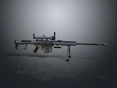 Realistic Toy Sniper Rifle With Scope Metal Body And Foldable Stand Design 3d model Realistic Toy Sniper Rifle With Scope Metal Body And Foldable Stand Design 3d model