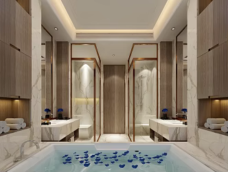 Modern toilet combination 3d model