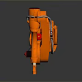 Orange KUKA Industrial Robot Arm As Key Automation Equipment In Manufacturing Industry