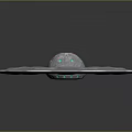 Circular Metallic Object With Central Raised Dome Petal Shaped Grooves Shiny Surface And Reflection Base