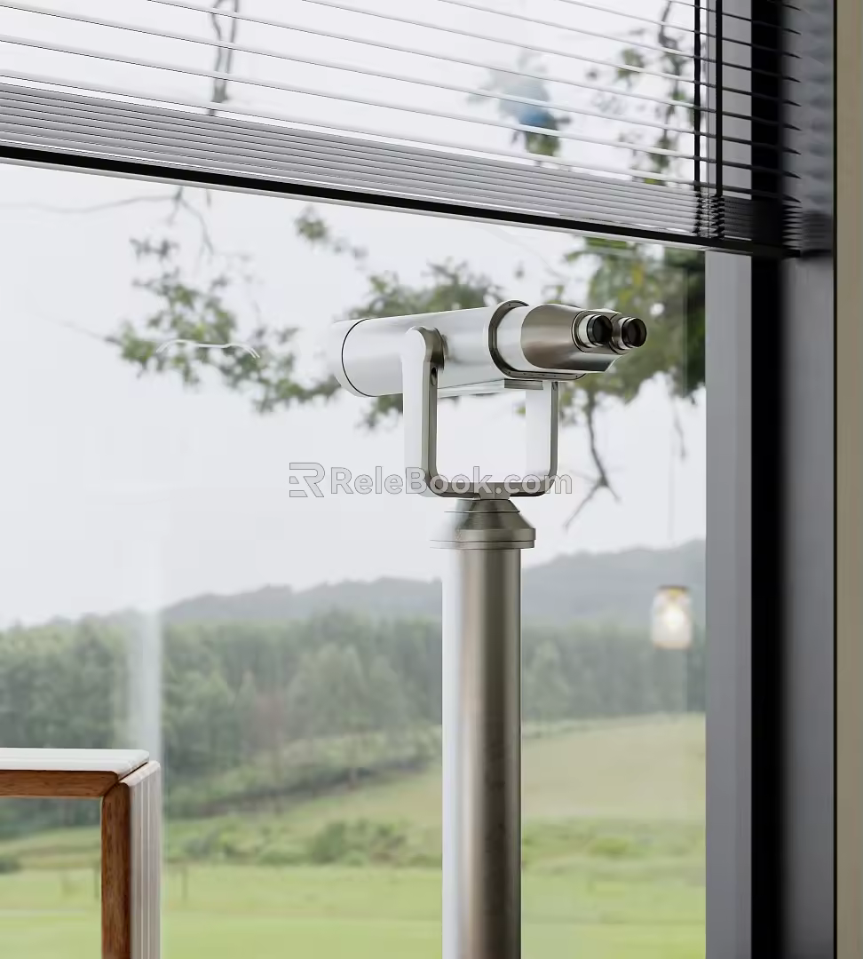 Modern Telescope 3d model