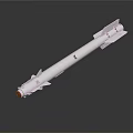 White Space Rocket Model For Cosmic Exploration And Aerospace Missions
