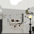 Modern Elegant Clothing Store Interior With Mannequins Clothing Displays And Decorative Lighting