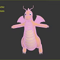 Cute Yellow Dragon Game Character With Green Wings White Belly And Green Claws