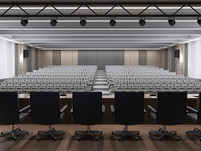 Modern Conference Hall Multifunctional Meeting Room 3d model