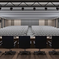 Modern Conference Hall Multifunctional Meeting Room 3d model