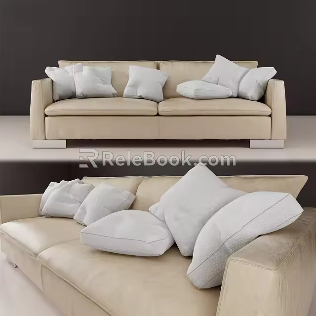 Double sofa 3d model