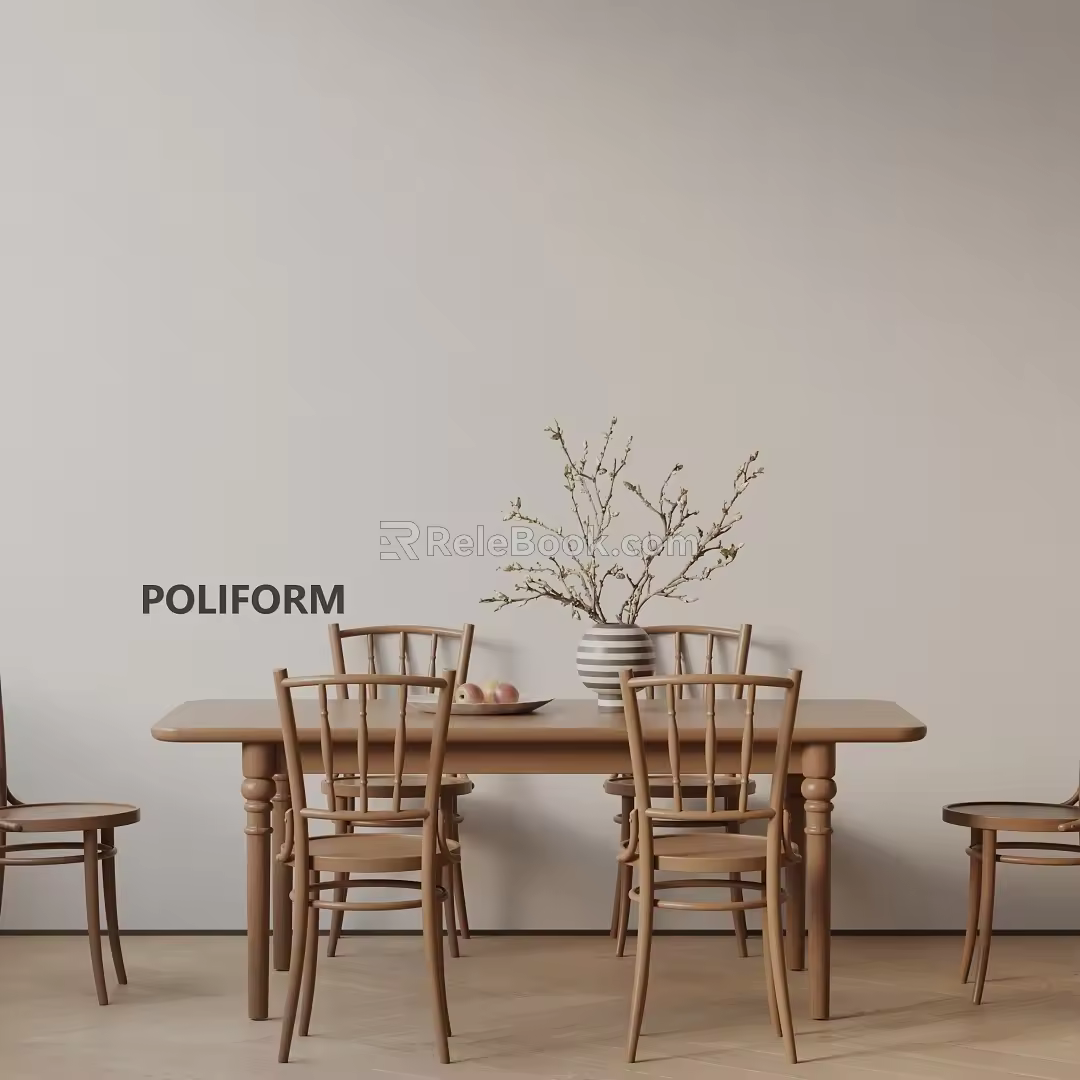 Modern table combination 3d model