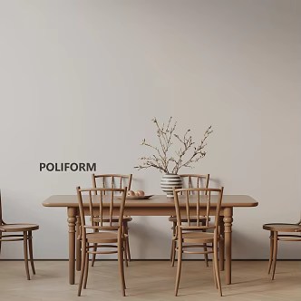 Modern table combination 3d model