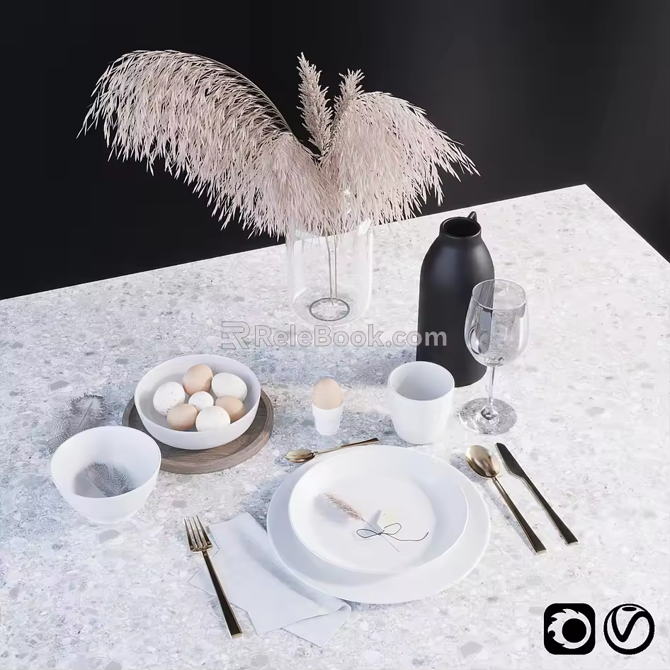 Tableware 3d model