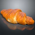 Fresh Buttery Croissant With Golden Brown Flaky Texture And Soft Interior