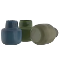 Modern Ceramic Vases in Blue Green and Earthy Tones for Home Decor