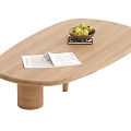 Log wind coffee table 3d model