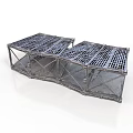 Sturdy Industrial Metal Folding Grid Platform Frame With Heavy Duty Structure
