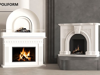 Jane Ou Fireplace Combo 3d model