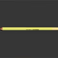 Yellow Wooden Pencil With Sharpened Tip And Pink Eraser Stationery Item