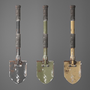 modern tool military engineering shovel 3d model