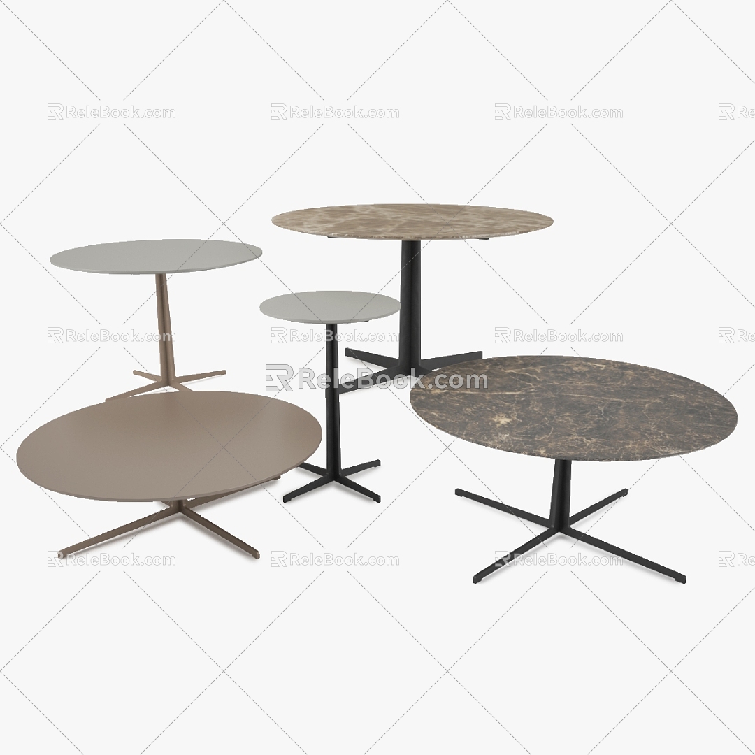 Modern Coffee Table Combination Modern Coffee Table Side Table Round Table Simple Home Furniture Coffee Table 3d model