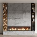 Modern Fireplace 3d model