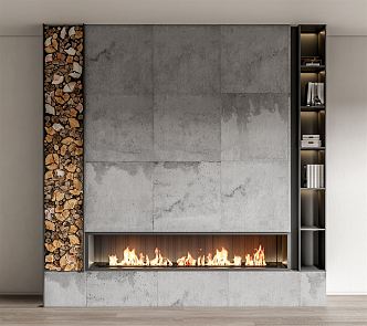 Modern Fireplace 3d model